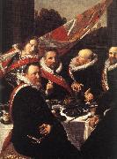 HALS, Frans Banquet of the Officers of the St George Civic Guard (detail) France oil painting artist